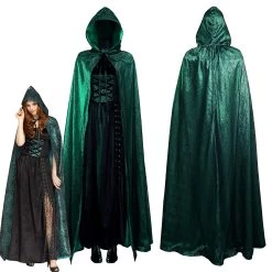 NewCosplay New Arrivals Emerald Sorceress Cloak Dress Outfits Halloween Carnival Suit Cosplay Costume
