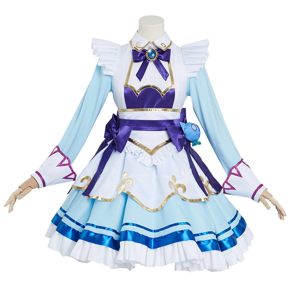 NewCosplay LoL League Of Legends Gwen Cafe Maid Dress Halloween Carnival Cosplay Costume New Arrivals 4 NewCosplay LoL League Of Legends Gwen Cafe Maid Dress Halloween Carnival Cosplay Costume New Arrivals