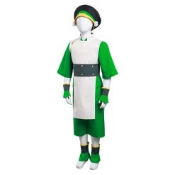 NewCosplay New Arrivals Avatar: The Last Airbender Toph Bengfang Vest Pants Cosplay Costume For Kids Children 14 NewCosplay New Arrivals Avatar: The Last Airbender Toph Bengfang Vest Pants Cosplay Costume For Kids Children