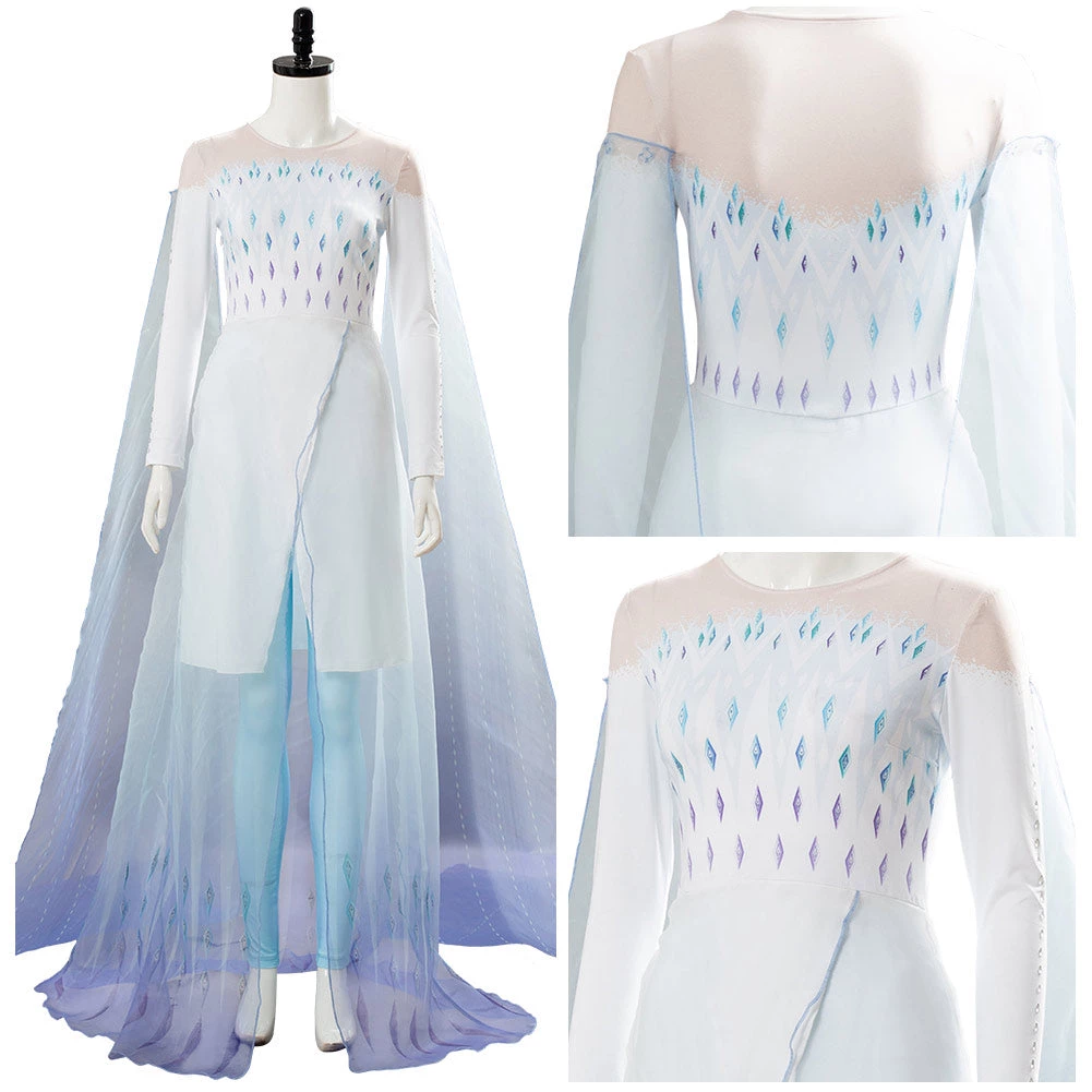 NewCosplay Frozen 2 Elsa Ahtohallan Cave Queen White Gown Cosplay Costume New Arrivals 12 NewCosplay Frozen 2 Elsa Ahtohallan Cave Queen White Gown Cosplay Costume New Arrivals