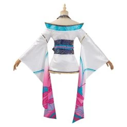 NewCosplay New Arrivals League Of Legends LOL Fox Ahri The Nine-Tailed Fox Women Kimono Dress Outfit Halloween Carnival Suit Cosplay Costume