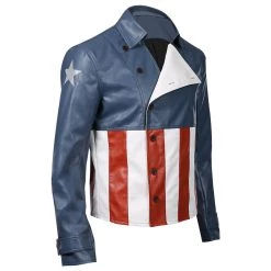 NewCosplay Avengers Game-Captain America Jacket Coat Cosplay Costume