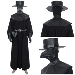 NewCosplay New Arrivals Plague Doctor Steampunk Medieval Adult Uniform Outfit Halloween Carnival Suit Cosplay Costume