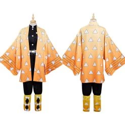 NewCosplay Demon Slayer: Kimetsu No Yaiba Agatsuma Zenitsu Kimono Comic Con Cosplay Costume New Arrivals
