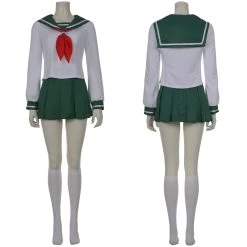 NewCosplay Inuyasha Kagome Higurashi Women Girls Uniform Comic Con Cosplay Costume
