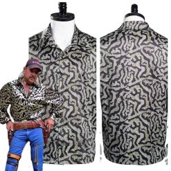 NewCosplay Tiger King Joe Exotic Print Shirt Cosplay Costume