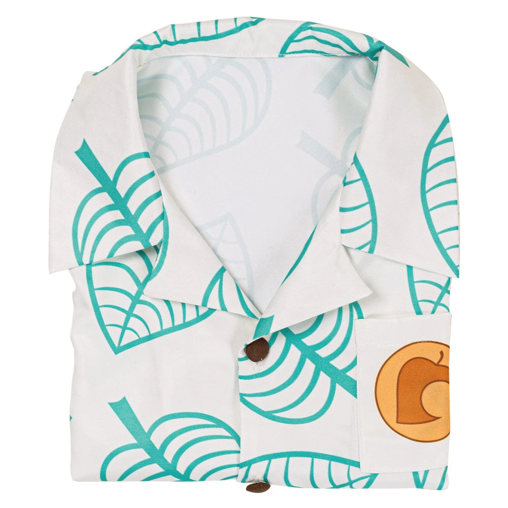 NewCosplay Animal Crossing Tom Nook Short Sleeve Shirt Top For Kids Children Cosplay Costume New Arrivals 11 NewCosplay Animal Crossing Tom Nook Short Sleeve Shirt Top For Kids Children Cosplay Costume New Arrivals