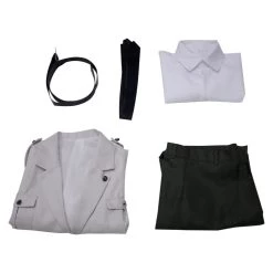 NewCosplay New Arrivals Attack On Titan Shingeki No Kyojin S4 Marley Army White Uniform Outfits Halloween Carnival Suit Cosplay Costume