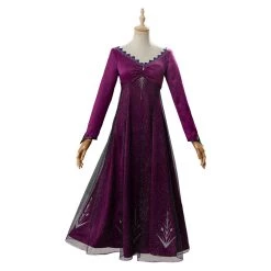 NewCosplay Frozen 2 Elsa Adult Outfit Purple Dress Cosplay Costume New Arrivals