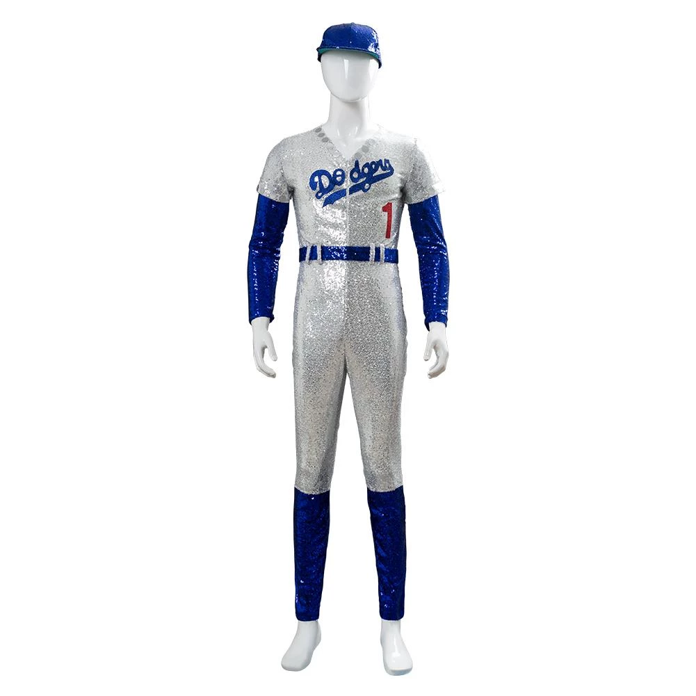 NewCosplay Rocketman Elton John Dodgers Baseball Uniform Cosplay Costume New Arrivals 4 NewCosplay Rocketman Elton John Dodgers Baseball Uniform Cosplay Costume New Arrivals