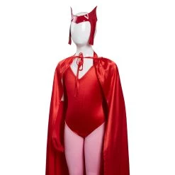 NewCosplay WandaVision Scarlet Witch Wanda Maximoff Costume For Kids Children Cosplay Costume