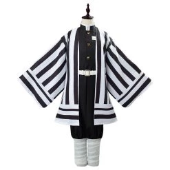 NewCosplay Anime Demon Slayer Kimetsu No Yaiba Iguro Obanai Uniform Outfit Cosplay Costume For Kids Children New Arrivals