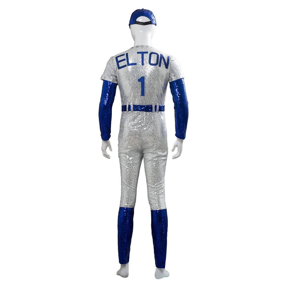 NewCosplay Rocketman Elton John Dodgers Baseball Uniform Cosplay Costume New Arrivals 6 NewCosplay Rocketman Elton John Dodgers Baseball Uniform Cosplay Costume New Arrivals