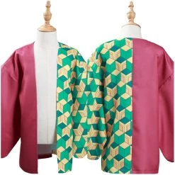 NewCosplay Demon Slayer: Kimetsu No Yaiba Tomioka Giyuu Kids Children Kimono Coat Cosplay Costume