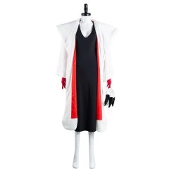 NewCosplay Cruella De Vil Dress Outfits Halloween Carnival Suit Cosplay Costume New Arrivals