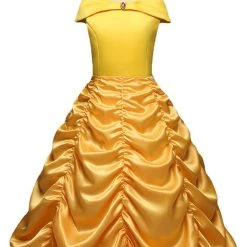 NewCosplay Beauty And The Beast Belle Outfits Halloween Carnival Suit Cosplay Costume For Kids Children New Arrivals