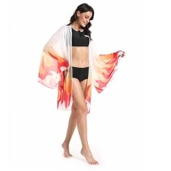 NewCosplay Anime Demon Slayer Kimetsu No Yaiba Rengoku Kyoujurou Bikini Beach Swimsuit Set Cosplay Costume