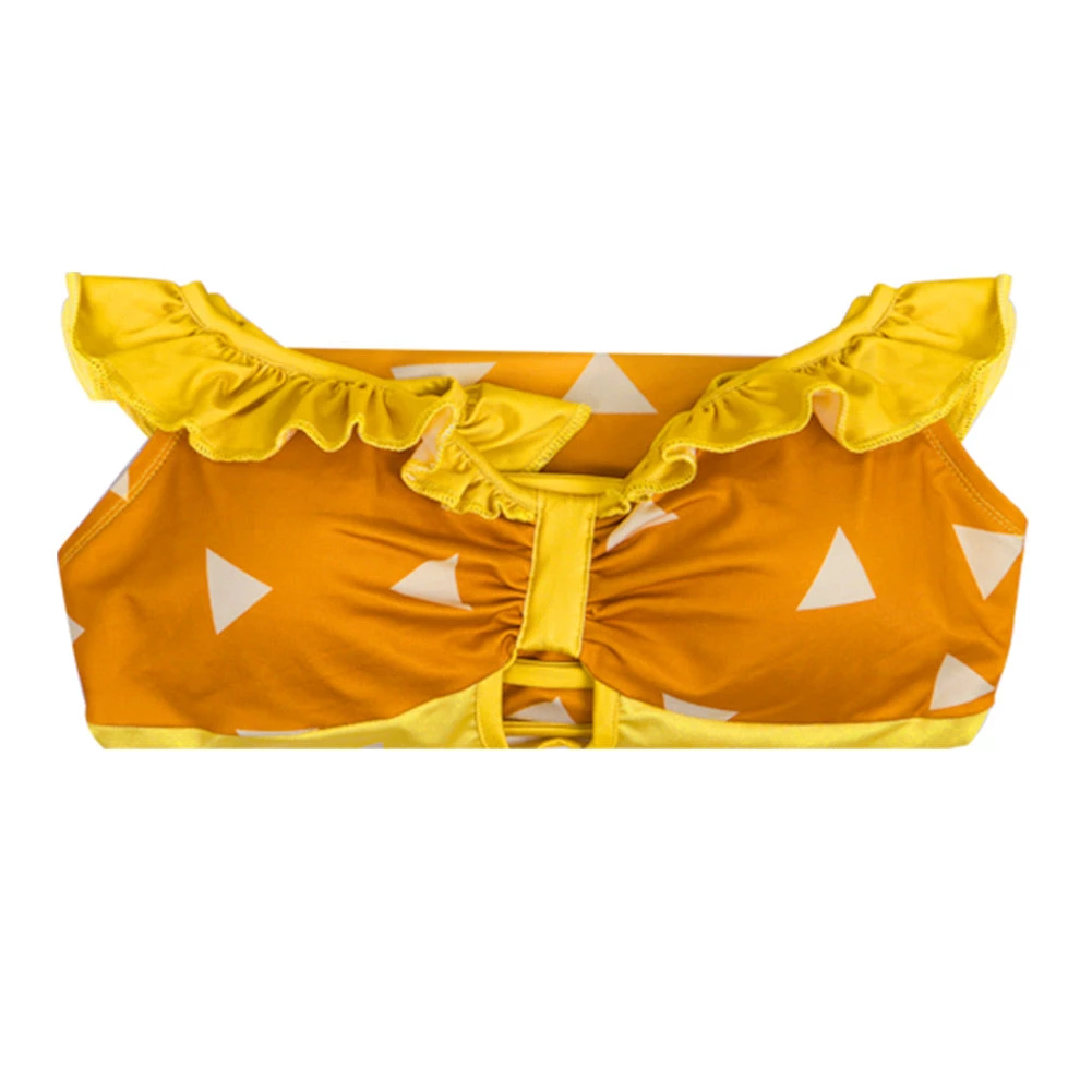 NewCosplay Demon Slayer Agatsuma Zenitsu Swimwear Outfits Halloween Carnival Suit Cosplay Costume New Arrivals 11 NewCosplay Demon Slayer Agatsuma Zenitsu Swimwear Outfits Halloween Carnival Suit Cosplay Costume New Arrivals