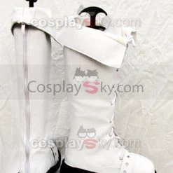 NewCosplay New Arrivals Classical White Boots Shoes Can Be Flipped Custom Made