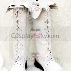NewCosplay New Arrivals Classical White Boots Shoes Can Be Flipped Custom Made