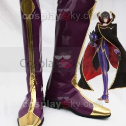 NewCosplay New Arrivals Code Geass Lelouch Of The Rebellion Zero Cosplay Shoes Boots