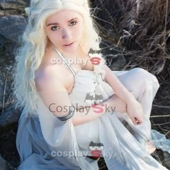 New Cosplaysky Game Of Thrones Daenerys Targaryen Mother Of Dragons Greek Style Dress Cosplay Costume