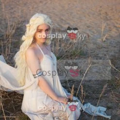 New Cosplaysky Game Of Thrones Daenerys Targaryen Mother Of Dragons Greek Style Dress Cosplay Costume