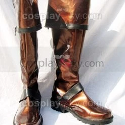 NewCosplay D.Gray-man Lavi Cosplay Boots Shoes Dark Brown