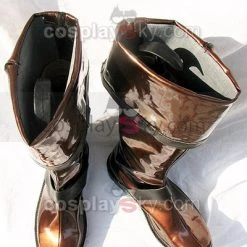 NewCosplay D.Gray-man Lavi Cosplay Boots Shoes Dark Brown