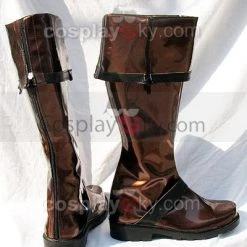NewCosplay D.Gray-man Lavi Cosplay Boots Shoes Dark Brown
