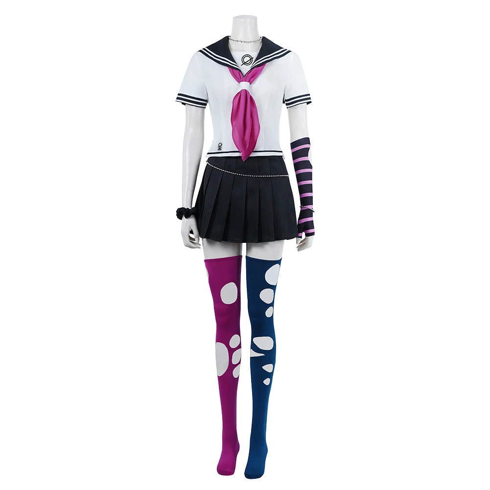 NewCosplay Super Danganronpa 2 Ibuki Mioda Uniform Halloween Carnival Suit Cosplay Costume 4 NewCosplay Super Danganronpa 2 Ibuki Mioda Uniform Halloween Carnival Suit Cosplay Costume