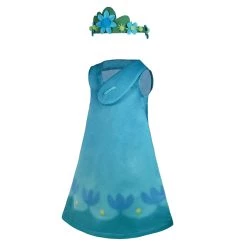 NewCosplay Trolls 2：World Tour Poppy Kids Children Dress Halloween Carnival Costume Cosplay Costume
