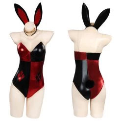 NewCosplay Harley Quinn Bunny Girl Jumpsuit Outfits Christmas Carnival Suit Cosplay Costume