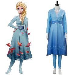 New Cosplaysky New Arrivals Frozen 2 Princess Elsa Dress Halloween Carnival Suit Cosplay Costume