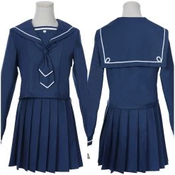 NewCosplay Houkago Teibou Nisshi/Diary Of Our Days At The Breakwater Hina Tsurugi JK Uniform Sailor Suit Cosplay Costume