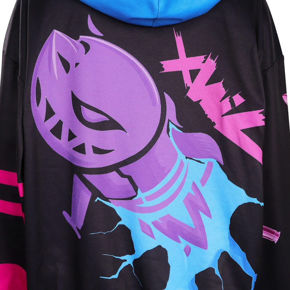 NewCosplay New Arrivals Arcane: League Of Legends Jinx LOL Hoodie Hooded Sweatshirt Cosplay Costume 10 NewCosplay New Arrivals Arcane: League Of Legends Jinx LOL Hoodie Hooded Sweatshirt Cosplay Costume