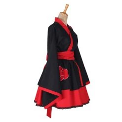 NewCosplay Naruto Akatsuki Lolita Robe Genderbend Cosplay Costume 10 NewCosplay Naruto Akatsuki Lolita Robe Genderbend Cosplay Costume