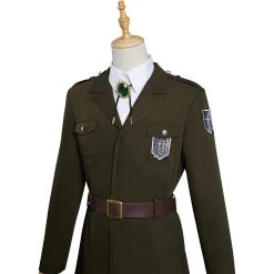 NewCosplay New Arrivals Attack On Titan The Final Season Survey Corps Uniform Cosplay Costume Outfits Halloween Carnival Suit