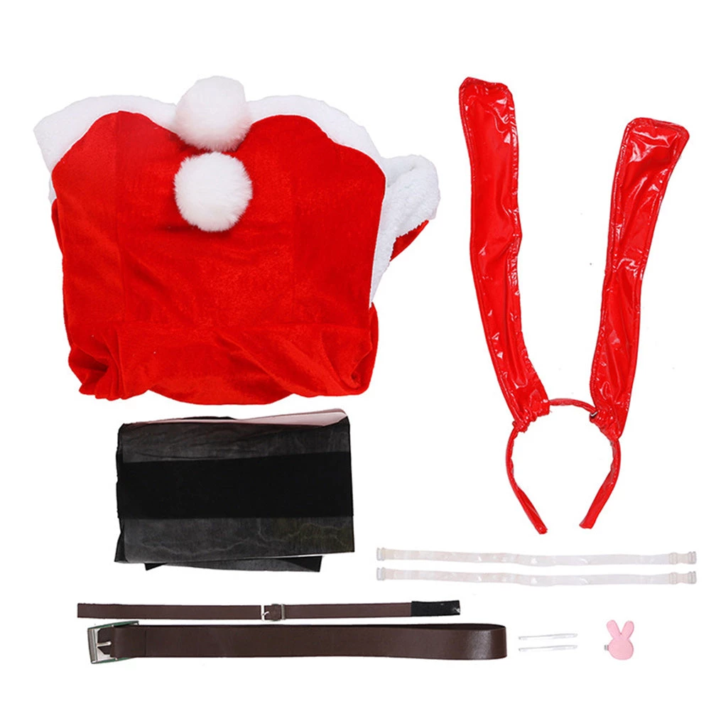 NewCosplay Rascal Does Not Dream Of Bunny Girl Senpai - Sakurajima Mai Christmas Cosplay Costume New Arrivals 6 NewCosplay Rascal Does Not Dream Of Bunny Girl Senpai - Sakurajima Mai Christmas Cosplay Costume New Arrivals