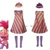 NewCosplay Trolls 2：World Tour-Poppy Adult Women Dress Outfit Halloween Carnival Costume Cosplay Costume New Arrivals