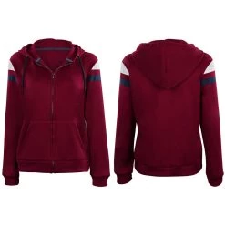 NewCosplay WandaVision Scarlet Witch Hoodie Zip Up Jacket Coat Halloween Carnival Suit Cosplay Costume