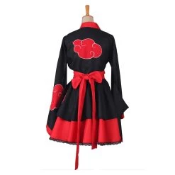 NewCosplay Naruto Akatsuki Lolita Robe Genderbend Cosplay Costume 9 NewCosplay Naruto Akatsuki Lolita Robe Genderbend Cosplay Costume