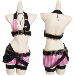 NewCosplay LoL Jinx League Of Legends Skin Outfits Halloween Carnival Suit Cosplay Costume