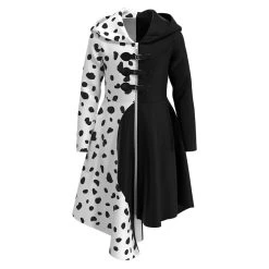 NewCosplay Cruella Halloween Costumes For Girls Kids Children Cosplay Costume New Arrivals