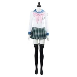 NewCosplay Danganronpa 3 SAYAKA MAIZONO Women Uniform Dress Outfit Halloween Carnival Costume Cosplay Costume New Arrivals