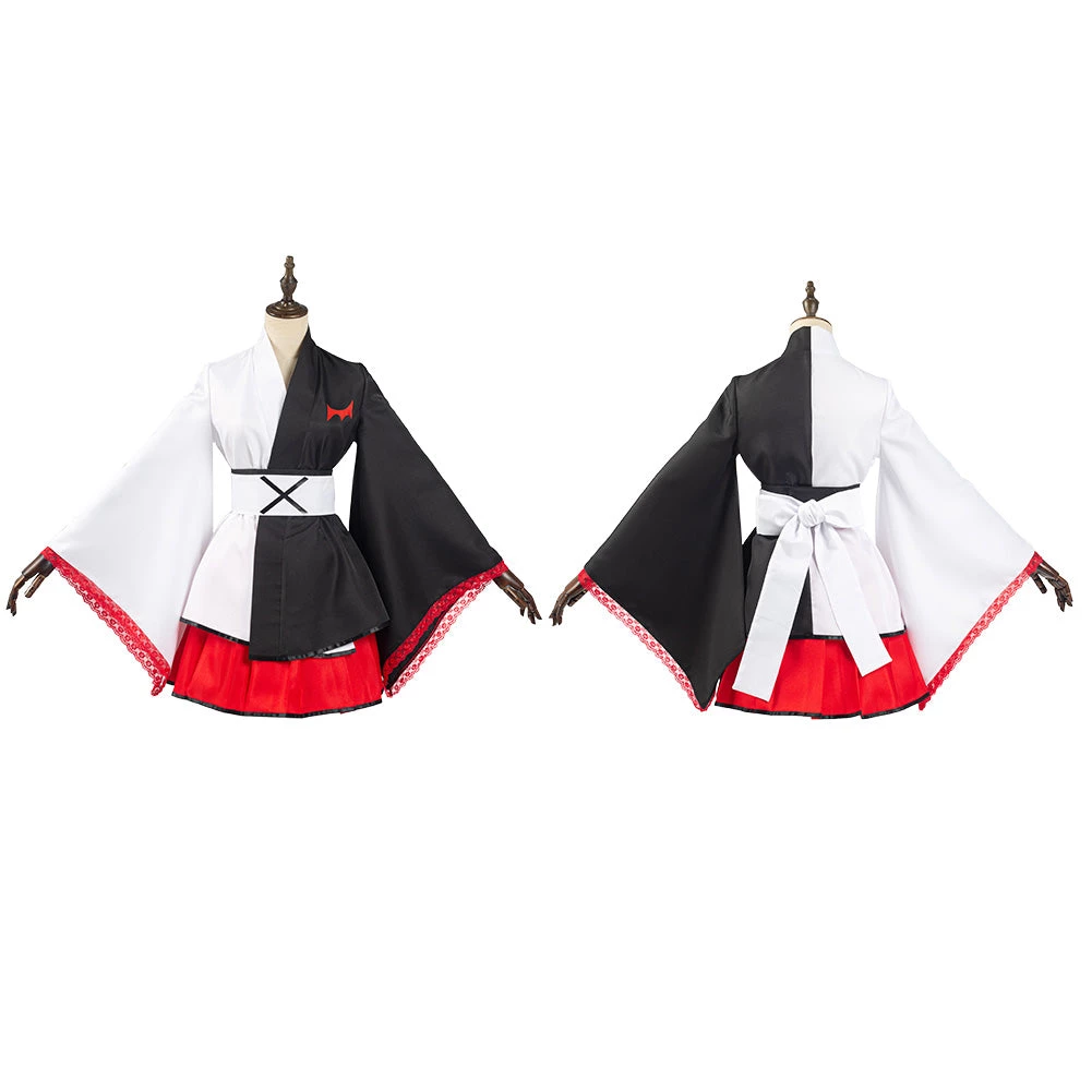 NewCosplay Danganronpa Monokuma Black White Bear Kimono Outfits Cosplay Costume 13 NewCosplay Danganronpa Monokuma Black White Bear Kimono Outfits Cosplay Costume