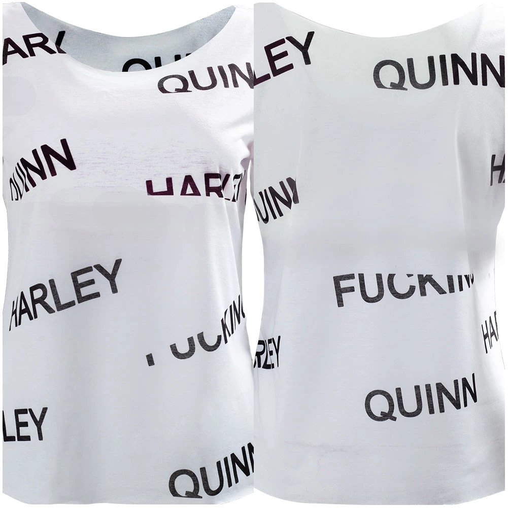 NewCosplay Birds Of Prey Harley Quinn Top Women Summer T-shirt Cosplay Costume New Arrivals 12 NewCosplay Birds Of Prey Harley Quinn Top Women Summer T-shirt Cosplay Costume New Arrivals