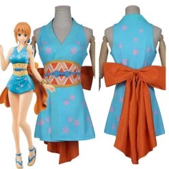 NewCosplay One Piece Wano Country Nami Wanokuni Outfit Halloween Carnival Cosplay Costume