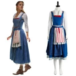 NewCosplay New Arrivals Beauty And The Beast 2017 Film Belle Emma Watson Maid Dress Cosplay Costume