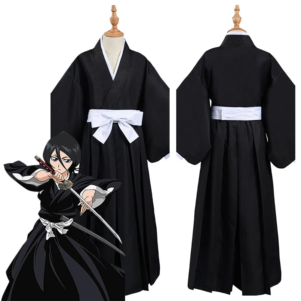 NewCosplay Bleach Kurosaki Ichigo/Kuchiki Rukia/HitsugayaToushirou Kids Children Halloween Cosplay Costume New Arrivals 3 NewCosplay Bleach Kurosaki Ichigo/Kuchiki Rukia/HitsugayaToushirou Kids Children Halloween Cosplay Costume New Arrivals